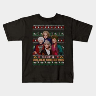 golden christmas Kids T-Shirt